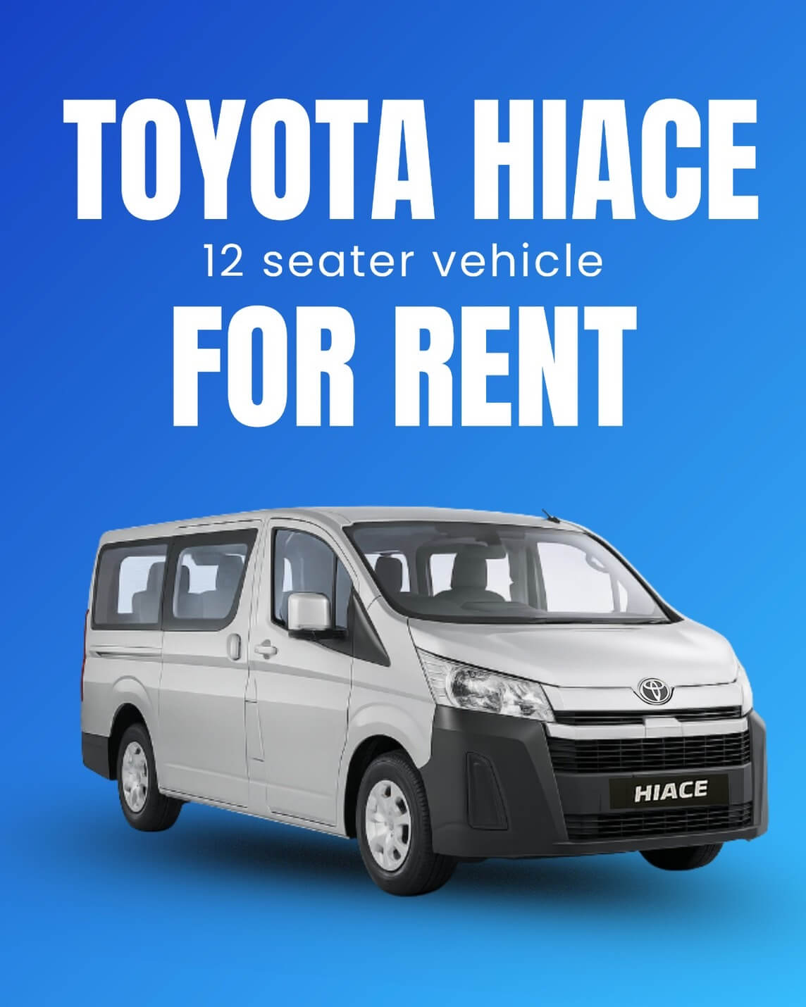 墨尔本租车 12人座 Toyota Hiace